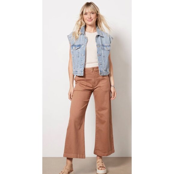 AGOLDE NWT Denim Charli Vest Large - Picture 1 of 14